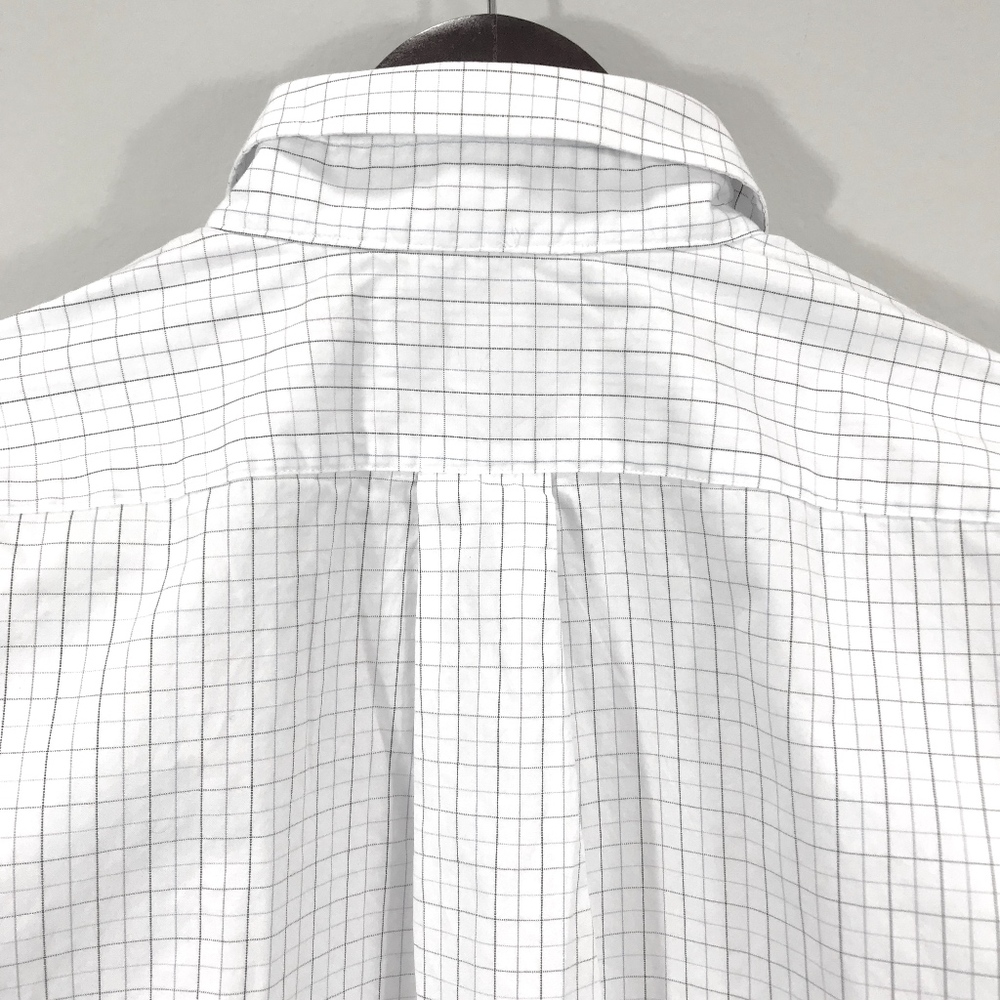 Nordstrom Rack Grid White Button Up Trim Fit - image 6